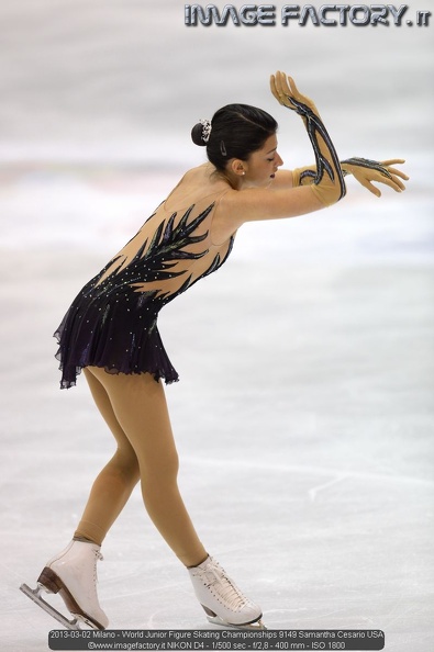 2013-03-02 Milano - World Junior Figure Skating Championships 9149 Samantha Cesario USA.jpg